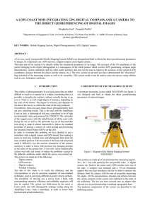 A LOW-COAST MMS INTEGRATING GPS, DIGITAL COMPASS AND A CAMERA... THE DIRECT GEOREFERENCING OF DIGITAL IMAGES