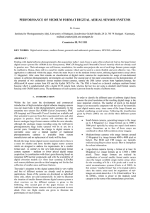 PERFORMANCE OF MEDIUM FORMAT DIGITAL AERIAL SENSOR SYSTEMS