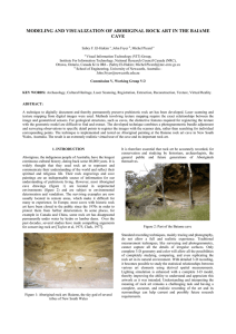 MODELING AND VISUALIZATION OF ABORIGINAL ROCK ART IN THE BAIAME CAVE