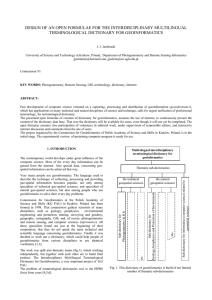 DESIGN OF AN OPEN FORMULAE FOR THE INTERDISCIPLINARY MULTILINGUAL