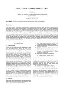 IMAGE CLASSIFICATION BASED ON FUZZY LOGIC