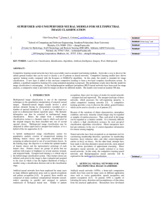 SUPERVISED AND UNSUPERVISED NEURAL MODELS FOR MULTISPECTRAL IMAGE CLASSIFICATION