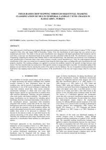 FIELD-BASED CROP MAPPING THROUGH SEQUENTIAL MASKING