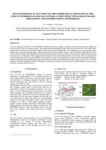 MULTITEMPORAL EVALUATION OF THE GEOPHYSICAL SURVEYING IN THE