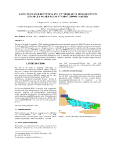 LAND USE CHANGE DETECTION AND WATER QUALITY MANAGEMENT IN