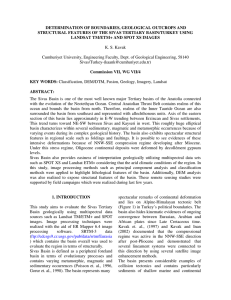 DETERMINATION OF BOUNDARIES, GEOLOGICAL OUTCROPS AND