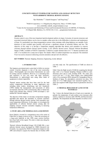 CONCRETE SURFACE TEMPERATURE MAPPING AND ANOMALY DETECTION  Ryo Michishita