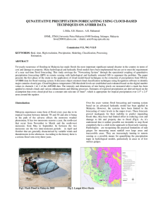 QUNATITATIVE PRECIPITATION FORECASTING USING CLOUD-BASED TECHNIQUES ON AVHRR DATA