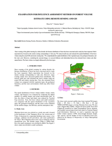 EXAMINATION FOR INFLUENCE ASSESSMENT METHOD ON FOREST VOLUME