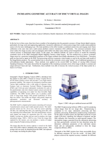 INCREASING GEOMETRIC ACCURACY OF DMC’S VIRTUAL IMAGES )