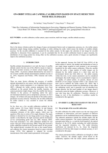 ON-ORBIT STELLAR CAMERA CALIBRATION BASED ON SPACE RESECTION WITH MULTI-IMAGES