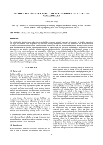 ADAPTIVE BUILDING EDGE DETECTION BY COMBINING LIDAR DATA AND AERIAL IMAGES