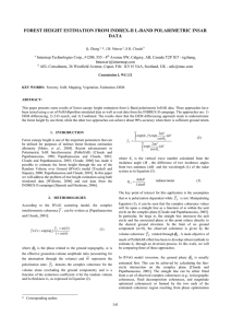 FOREST HEIGHT ESTIMATION FROM INDREX-II L-BAND POLARIMETRIC INSAR DATA