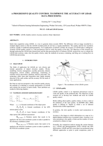 A PROGRESSIVE QUALITY CONTROL TO IMPROVE THE ACCURACY OF LIDAR