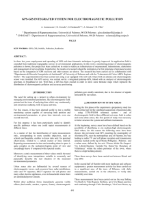 GPS-GIS INTEGRATED SYSTEM FOR ELECTROMAGNETIC POLLUTION