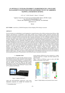 AN OPTIMALLY INTEGRATED DIRECT GEOREFERENCING AND FLGIHT