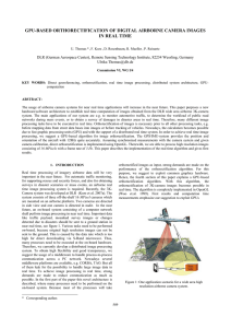 GPU-BASED ORTHORECTIFICATION OF DIGITAL AIRBORNE CAMERA IMAGES IN REAL TIME