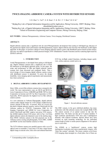 TWICE-IMAGING AIRBORNE CAMERA SYSTEM WITH DISTRIBUTED SENSORS