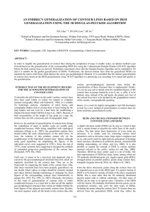 AN INDIRECT GENERALIZATION OF CONTOUR LINES BASED ON DEM