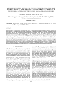 A DEM CONSTRUCTION METHOD FOR INCONSTANT INTER-TIDAL ZONE BASE