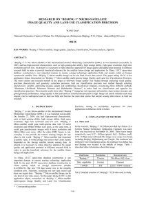 RESEARCH ON “BEIJING 1” MICRO-SATELLITE