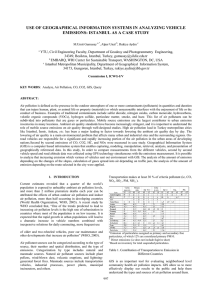 USE OF GEOGRAPHICAL INFORMATION SYSTEMS IN ANALYZING VEHICLE