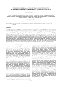 PERFORMANCE EVALUATION OF DATA DISSEMINATIONS