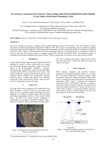 An Accuracy Assessment of Cartosat-1 Stereo Image Data-Derived Digital Elevation... A Case Study of the Drum Mountains, Utah
