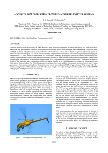 ACCURATE DSM PRODUCTION FROM UNMANNED HELICOPTER SYSTEMS