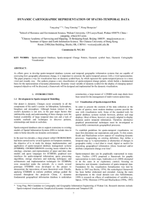 DYNAMIC CARTOGRAPHIC REPRESENTATION OF SPATIO-TEMPORAL DATA