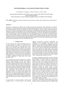 SPATIOTEMPORAL ANALYSIS OF INDIAN MEGA CITIES