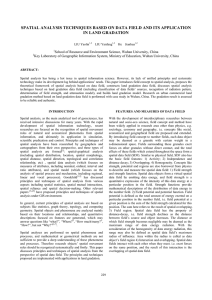 SPATIAL ANALYSIS TECHNIQUES BASED ON DATA FIELD AND ITS APPLICATION