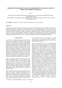 PROGRESSIVE REPRESENTATION AND PROGRESSIVE GENERALIZATION OF STREET NETWORK VECTOR DATA