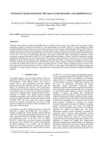 ONTOLOGY BASED SEMANTIC METADATA FOR IMAGERY AND GRIDDED DATA