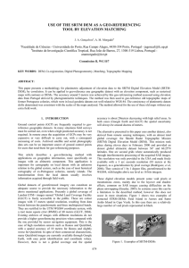 USE OF THE SRTM DEM AS A GEO-REFERENCING