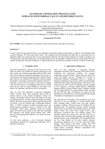 AUTOMATIC GENERATION TRIANGULATED SURFACES WITH NORMAL FAULTS AND REVERSE FAULTS