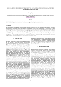 GENERATING PROGRESSIVELY VECTOR DATA STREAMING FOR ADAPTIVELY MOBILE VISUALIZATION