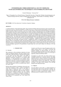 INTEROPERABLE THREE-DIMENSIONAL GIS CITY MODELING