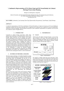 Combinative Representation of TLS Point Cloud and 3D Virtual Reality... Heritage Preservation Planning