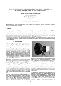 REAL-TIME ESTIMATION OF THE CAMERA PATH FROM A SEQUENCE OF