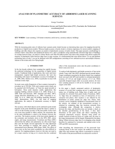 ANALYSIS OF PLANIMETRIC ACCURACY OF AIRBORNE LASER SCANNING SURVEYS