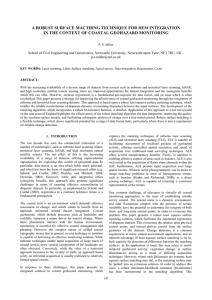 A ROBUST SURFACE MACTHING TECHNIQUE FOR DEM INTEGRATION