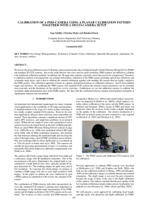 CALIBRATION OF A PMD-CAMERA USING A PLANAR CALIBRATION PATTERN