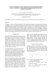 A MULTI-TEMPORAL IMAGE REGISTRATION METHOD BASED ON SAMPLE CONSENSUS