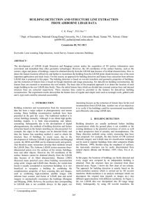 BUILDING DETECTION AND STRUCTURE LINE EXTRACTION FROM AIRBORNE LIDAR DATA