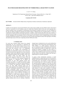 FEATURE-BASED REGISTRATION OF TERRESTRIAL LIDAR POINT CLOUDS