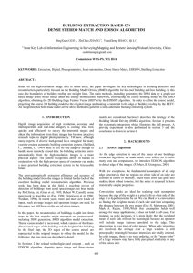 BUILDING EXTRACTION BASED ON DENSE STEREO MATCH AND EDISON ALGORITHM