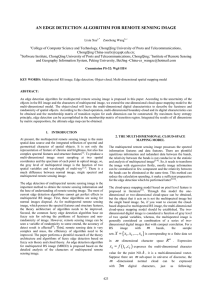 AN EDGE DETECTION ALGORITHM FOR REMOTE SENSING IMAGE