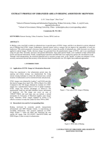 EXTRACT PROFILE OF URBANIZED AREA IN BEIJING ASSISTED BY SKEWNESS