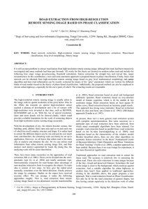 ROAD EXTRACTION FROM HIGH-RESOLUTION REMOTE SENSING IMAGE BASED ON PHASE CLASSIFICATION